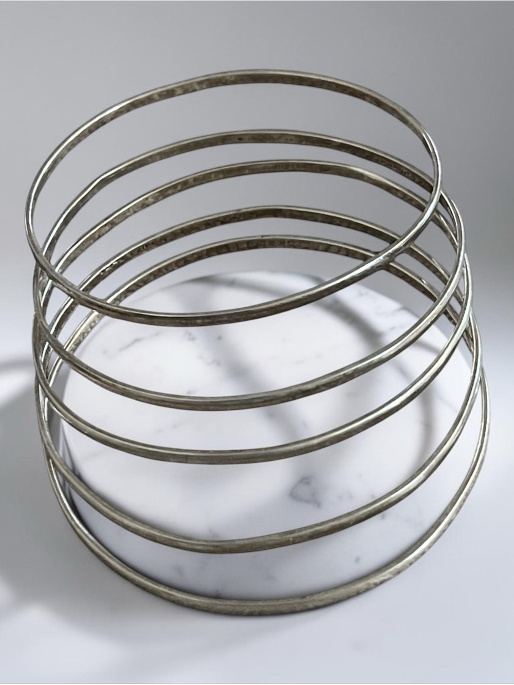 Sterling Silver Stack Thin 5 pc Bracelets